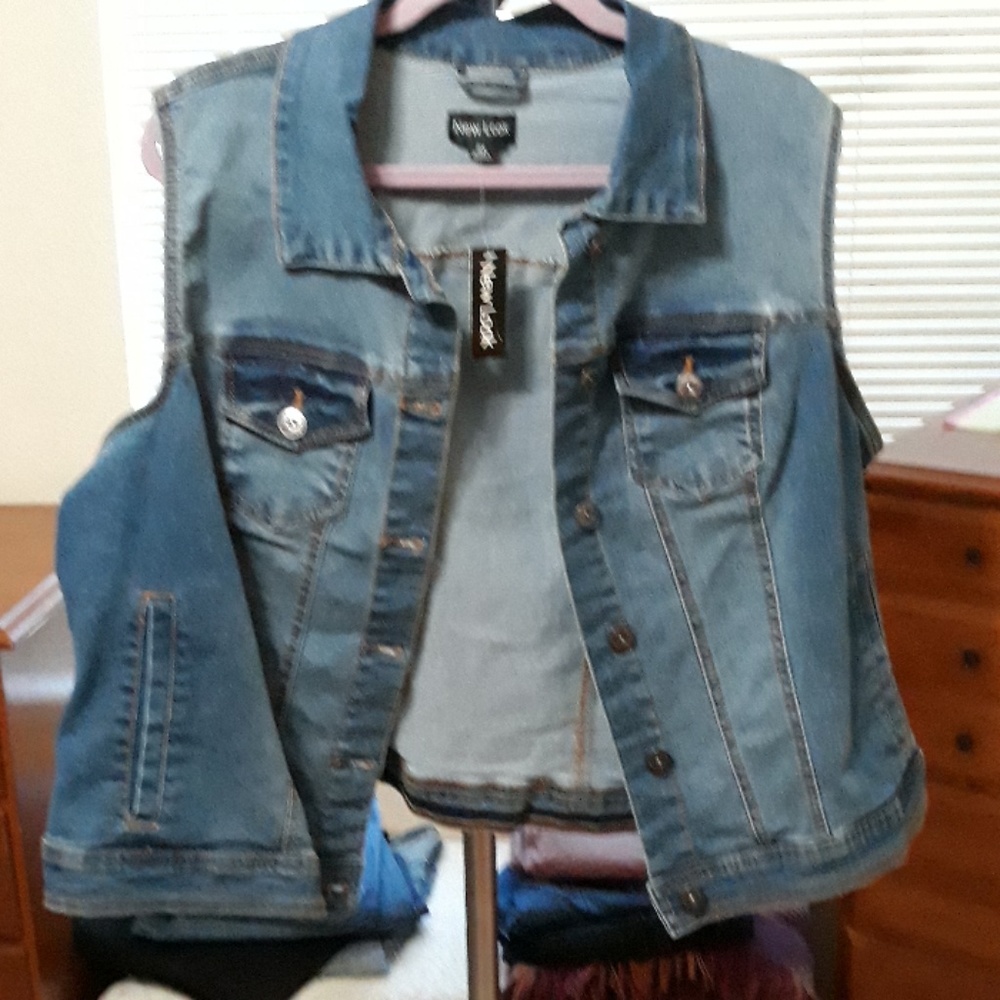 Denim Vest 2X